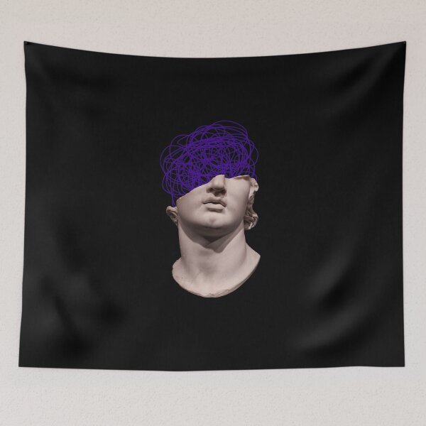 Item preview, Overthinking Statue - Mental Chaos Abstract Greek Sculpture Art designed and sold by fotoNoz.