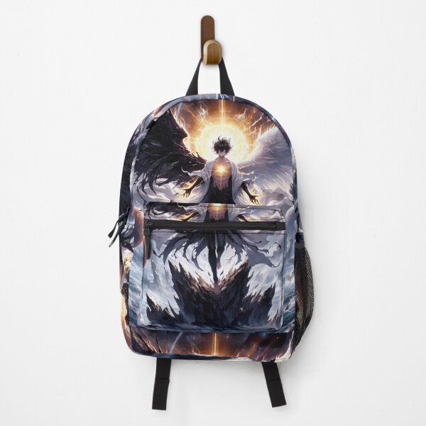 Item preview, Cosmic Duality: The Celestial Half-Angel Half-Demon Anime God of the Abyss designed and sold by MouradStudio.