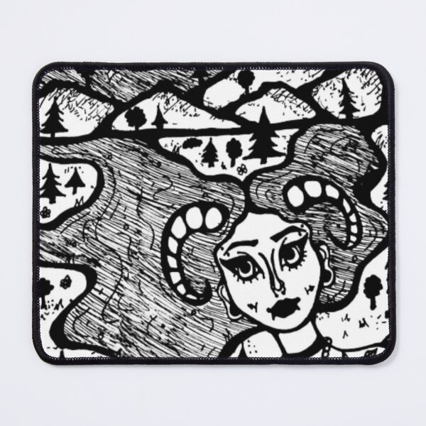 Item preview, Zodiac Sign Capricorn Greyscale Lake Veiw designed and sold by KayTurtless.