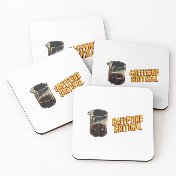 Item preview, Caffeine Critical - Laboratory Beaker Coffee Chemistry Art designed and sold by fotoNoz.