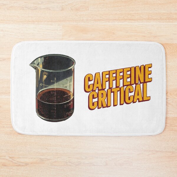Item preview, Caffeine Critical - Laboratory Beaker Coffee Chemistry Art designed and sold by fotoNoz.