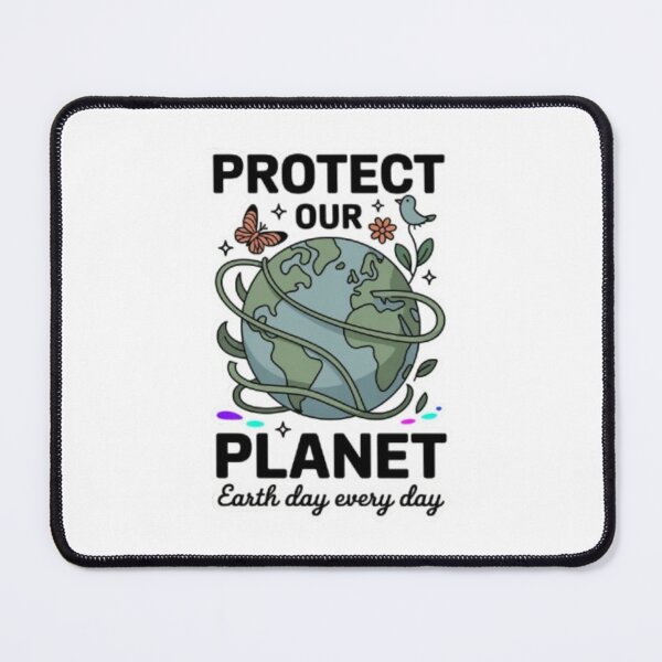 Item preview, Protect Our Planet Earth Day Every Day T-Shirt – Cute Eco Friendly Globe Design for Nature Lovers & Sustainable Gift Buyers designed and sold by GemBob Creations.