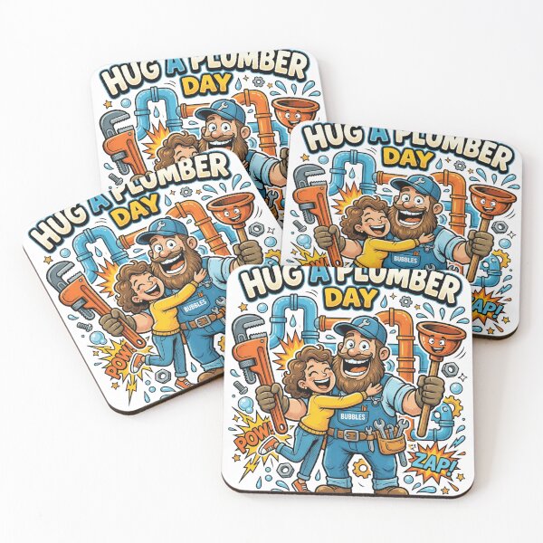 Item preview, National Hug a Plumber Day designed and sold by  ViralVisionsCreating .