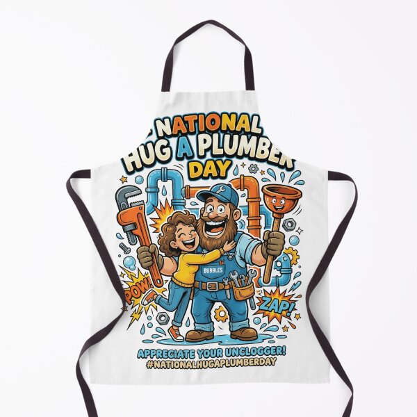 Item preview, National Hug a Plumber Day designed and sold by ViralVisionsCreating .