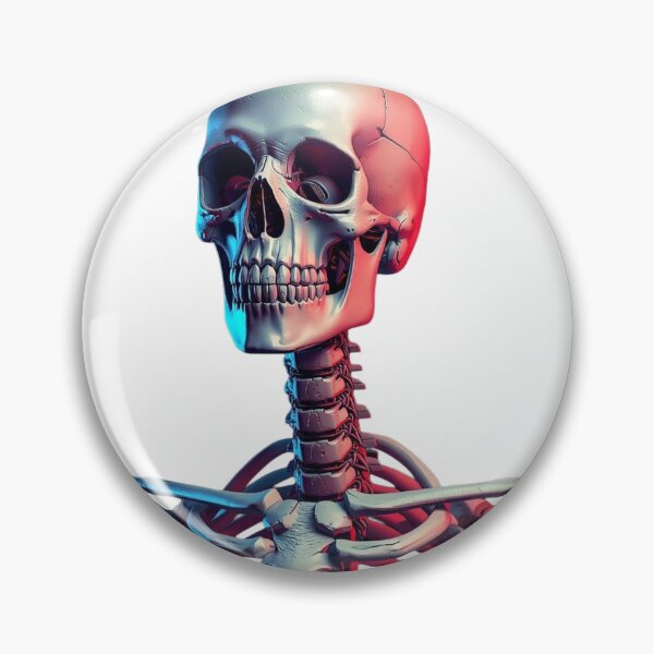 Item preview, Cyberpunk Skull Design - Split Lighting Vaporwave Aesthetic Skeleton Bust designed and sold by fotoNoz.