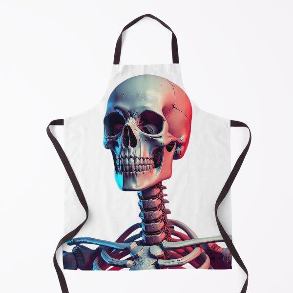 Item preview, Cyberpunk Skull Design - Split Lighting Vaporwave Aesthetic Skeleton Bust designed and sold by fotoNoz.