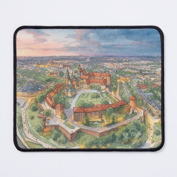 Item preview, Krakow: Wawel Hill with castle and cathedral designed and sold by sid1802.