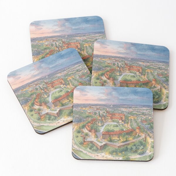 Item preview, Krakow: Wawel Hill with castle and cathedral designed and sold by sid1802.