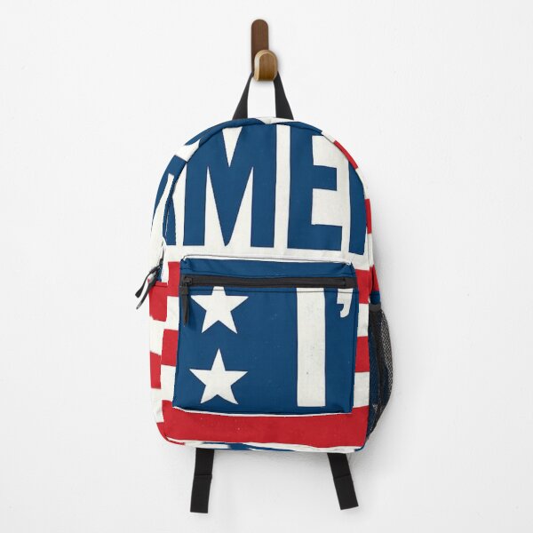 Item preview, I'm American – Bold Patriotic Red White Blue Sticker designed and sold by DzA-stickers.