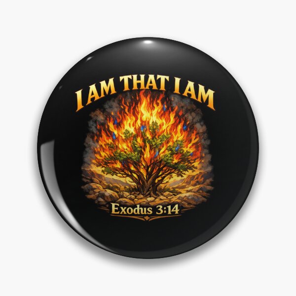 Item preview, I AM THAT I AM – Burning Bush Exodus 3:14 Full Color Biblical Design designed and sold by Vreeke Outfitters.
