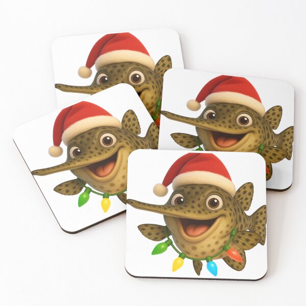Item preview, Christmas Spotted Gar Fish designed and sold by Sillytoe.