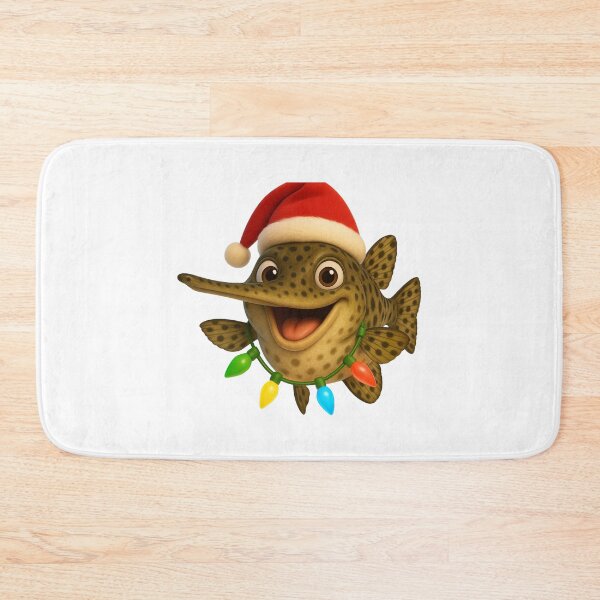 Item preview, Christmas Spotted Gar Fish designed and sold by Sillytoe.
