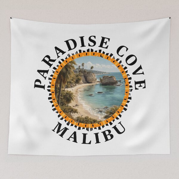 Item preview, Paradise Cove - Malibu (with Black Lettering) designed and sold by VelvetRoom.