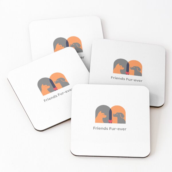 Item preview, Friends Fur Ever – Cute Dog Friendship Design designed and sold by gluxdesing.