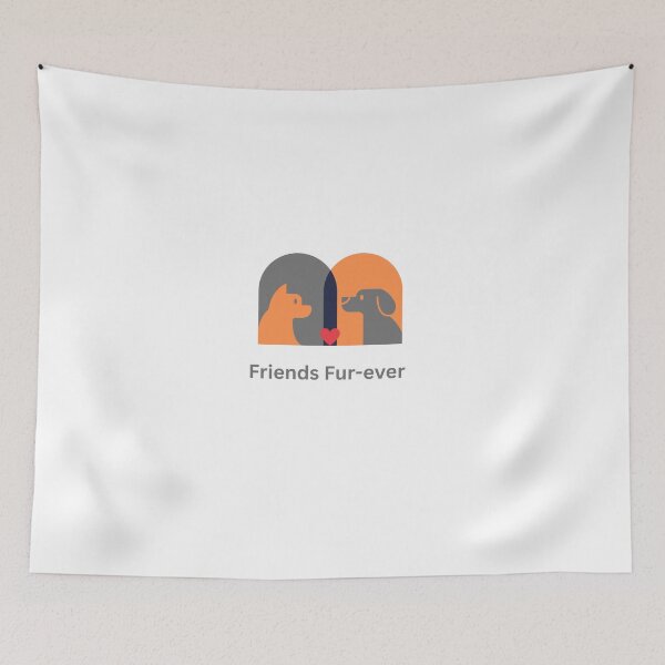 Item preview, Friends Fur Ever – Cute Dog Friendship Design designed and sold by gluxdesing.