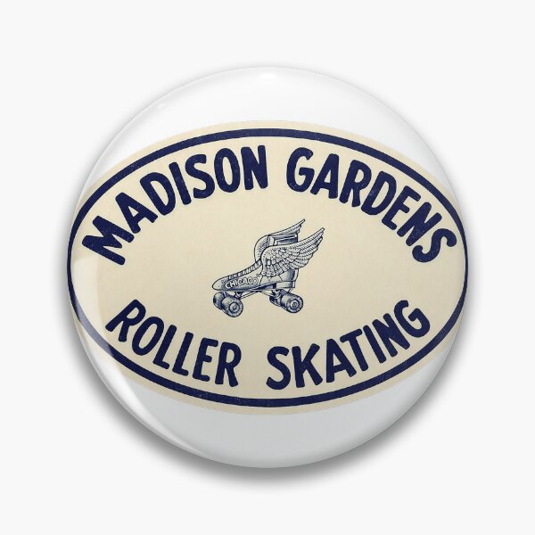 Item preview, Madison Gardens Chicago Illinois Roller Skating Rink Sticker Decal Label Design designed and sold by tislord.