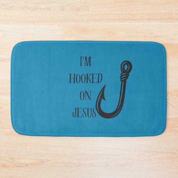 Item preview, Hooked on Jesus - Funny Christian Fishing Pun designed and sold by fleur-atelier.