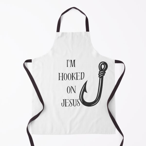 Item preview, Hooked on Jesus - Funny Christian Fishing Pun designed and sold by fleur-atelier.