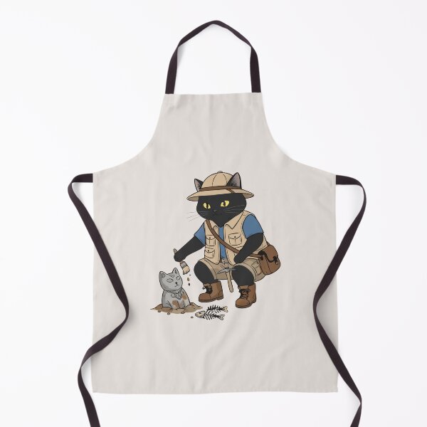 Item preview, Archaeologist Explorer Black Cat Digging Ancient Artifacts designed and sold by Cipher & Soul.