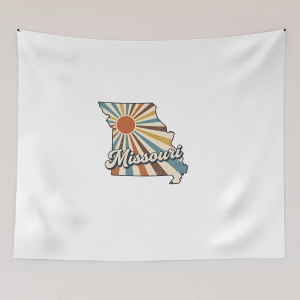 Item preview, Missouri Retro Sunset State Silhouette – Vintage Distressed Design designed and sold by Paper Drip.