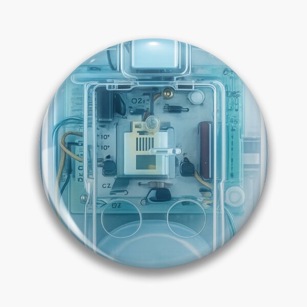 Item preview, Milky Blue Clear Plastic Shell Effect - Retro Eletronics designed and sold by Plastic Memory Archive.
