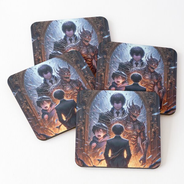 Item preview, The Dark Side Within: Shattered Mirror Reflection of Inner Demons and Hidden Trauma Anime designed and sold by MouradStudio.