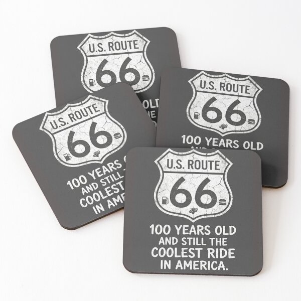 Item preview, Route 66 Shield T-Shirt | 100 Years Old Vintage Road Sign Tee designed and sold by LaModaLoKa01.