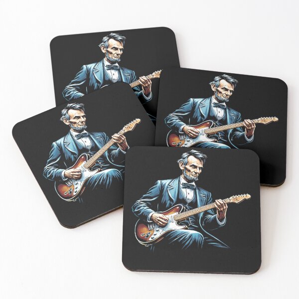 Artikelvorschau, Abraham Lincoln spielt Gitarre entworfen und verkauft von Starry Night Creative Art.