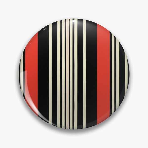 Artikelvorschau, Kräftige vertikale Streifen in Rot, Schwarz und Creme – Retro-modernes Muster mit hohem Kontrast entworfen und verkauft von WildHugeDot.