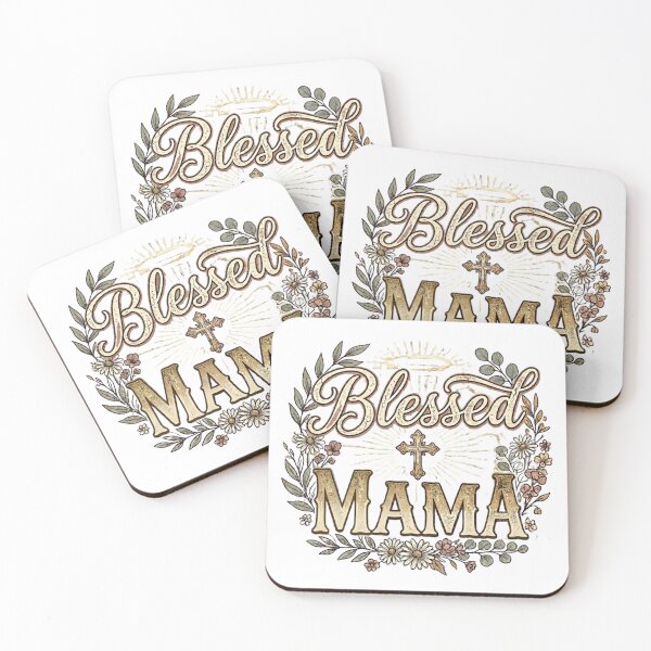 Item preview, Blessed Mama Christian Mom Floral Graphic designed and sold by ShopVelona.
