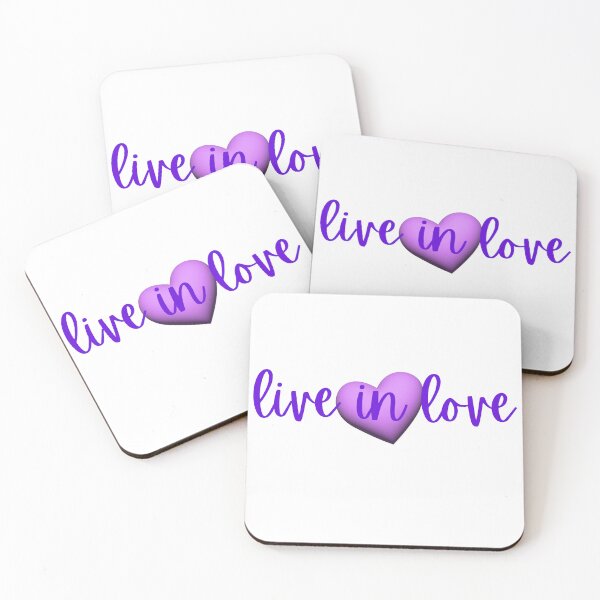 Item preview, Live in love purple heart #3 designed and sold by making it groovy. .