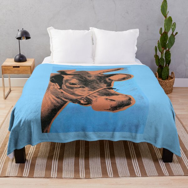 Item preview, Pop Art - Cow Brown Cyan designed and sold by ArtPlus+.