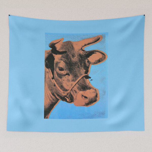 Item preview, Pop Art - Cow Brown Cyan designed and sold by ArtPlus+.