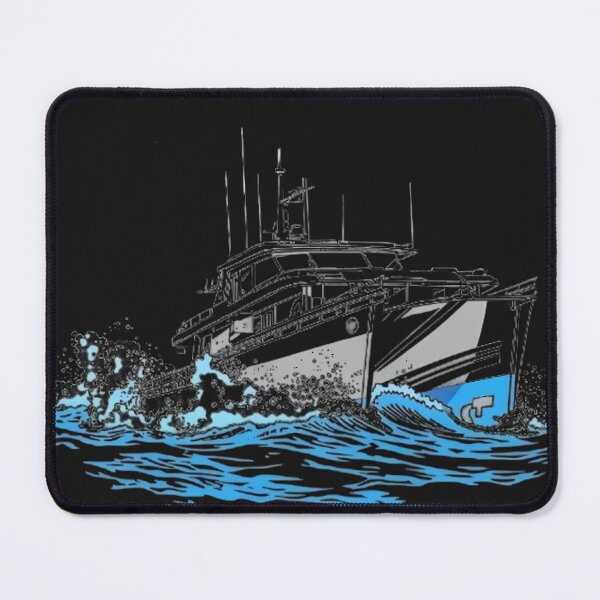 Item preview, Modern Maritime Powerboat Illustration designed and sold by MarineIndustry.