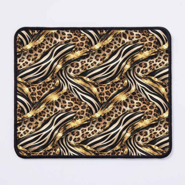 Item preview, Gold Leopard Zebra Pattern designed and sold by Victoria Riabov.
