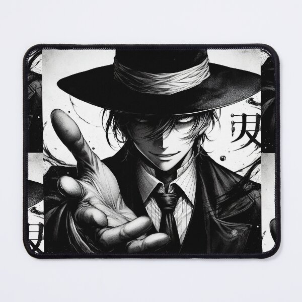 Item preview, The Shadow's Offer: Dark Manga Noir Anime Boy in a Fedora Extending a Mysterious Deal designed and sold by MouradStudio.