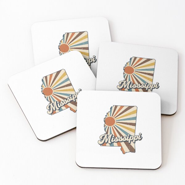 Item preview,  Mississippi Retro Sunset State Silhouette – Vintage Distressed Design designed and sold by Paper Drip.