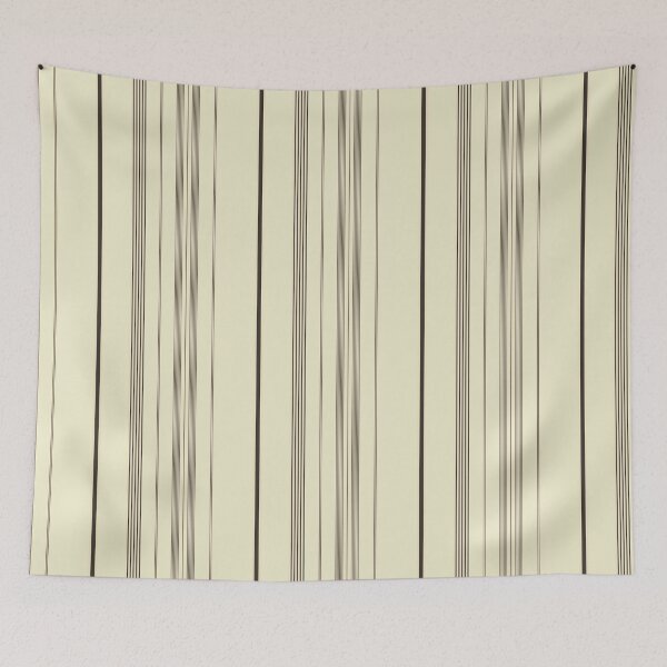 Item preview, Minimal Beige and Black Vertical Stripes – Subtle Elegant Modern Pattern designed and sold by WildHugeDot.