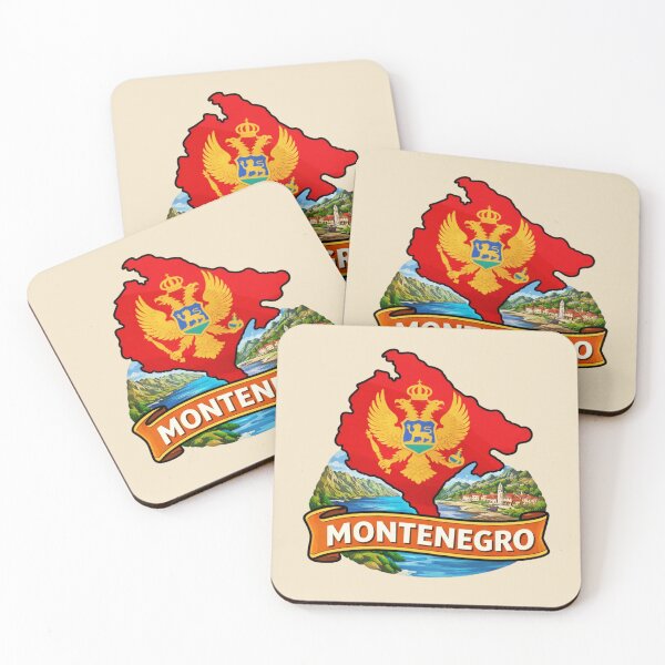 Item preview, Montenegro Map & Bay of Kotor designed and sold by Myra365Art.