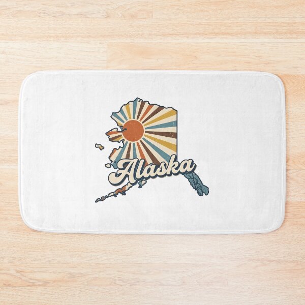 Item preview, Alaska Retro Sunset State Silhouette – Vintage Distressed Design designed and sold by Paper Drip.