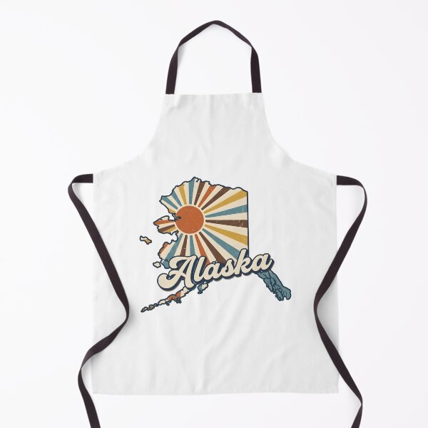 Item preview, Alaska Retro Sunset State Silhouette – Vintage Distressed Design designed and sold by Paper Drip.