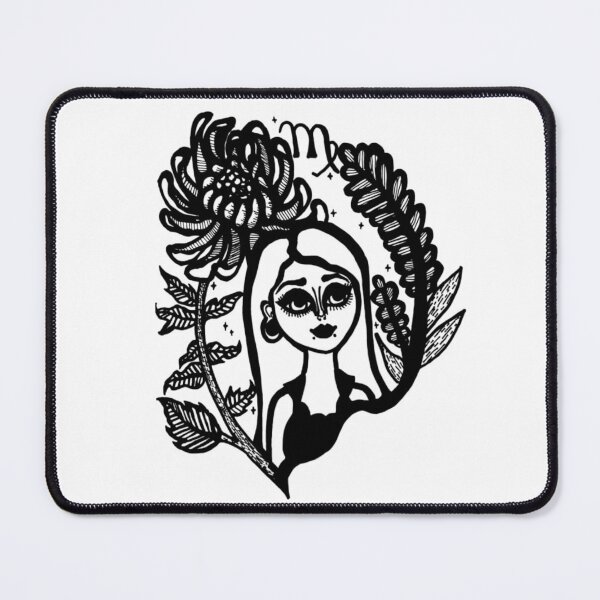Item preview, Zodiac Sign Virgo Greyscale designed and sold by KayTurtless.