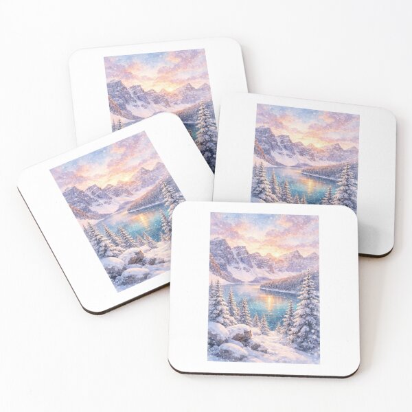 Item preview, Banff Winter Sunset Mountain Dream designed and sold by LilArtGremlin.