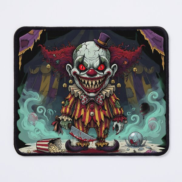 Item preview, Demonic Clown Butcher Horror Scene designed and sold by Chaotic Cuties.