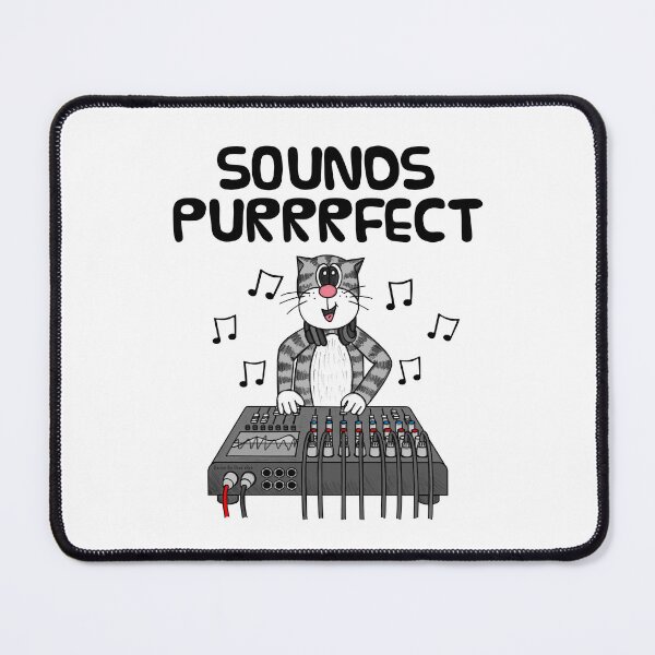 Item preview, Cat Sound Engineer, Sounds Purrrfect, Musician Funny designed and sold by doodlerob.