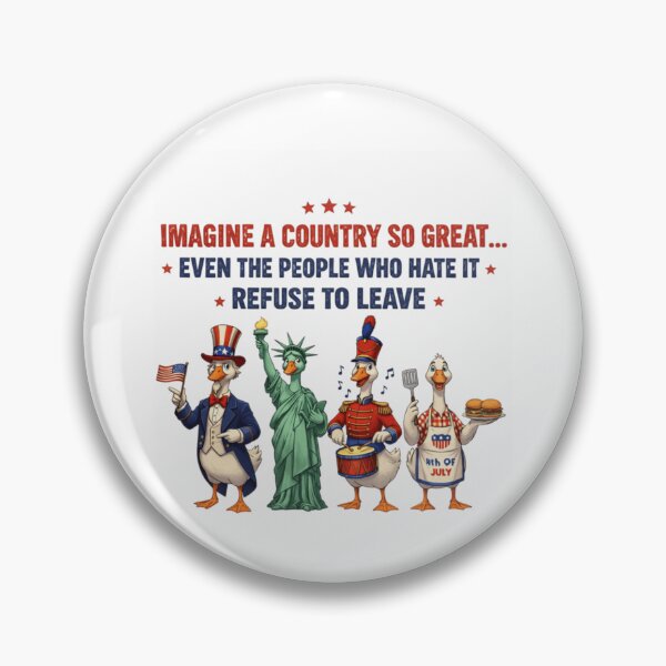 Item preview, Imagine A Country So Great - Funny Patriotic Ducks USA designed and sold by Ali-printshop.
