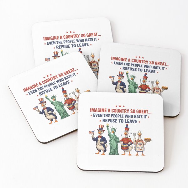 Item preview, Imagine A Country So Great - Funny Patriotic Ducks USA designed and sold by Ali-printshop.