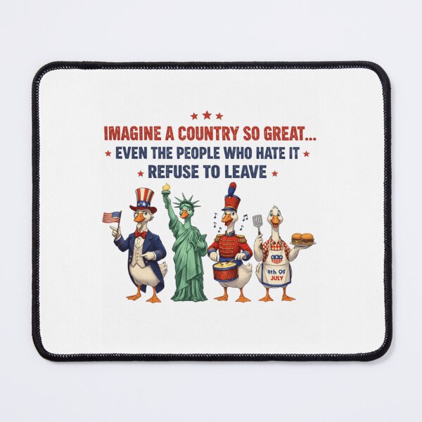 Item preview, Imagine A Country So Great - Funny Patriotic Ducks USA designed and sold by Ali-printshop.