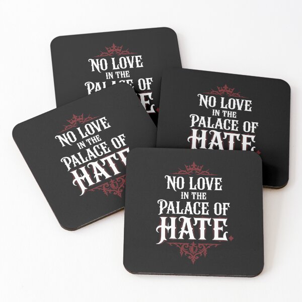 Item preview, Dark Aesthetic Quote – No Love In The Palace Of Hate designed and sold by Ixnor.