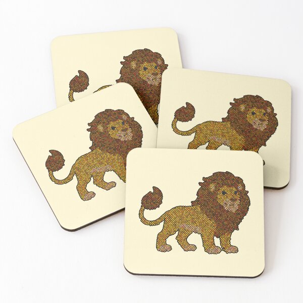 Item preview, Lion Dot Art Mosaic designed and sold by MSBM Designs.